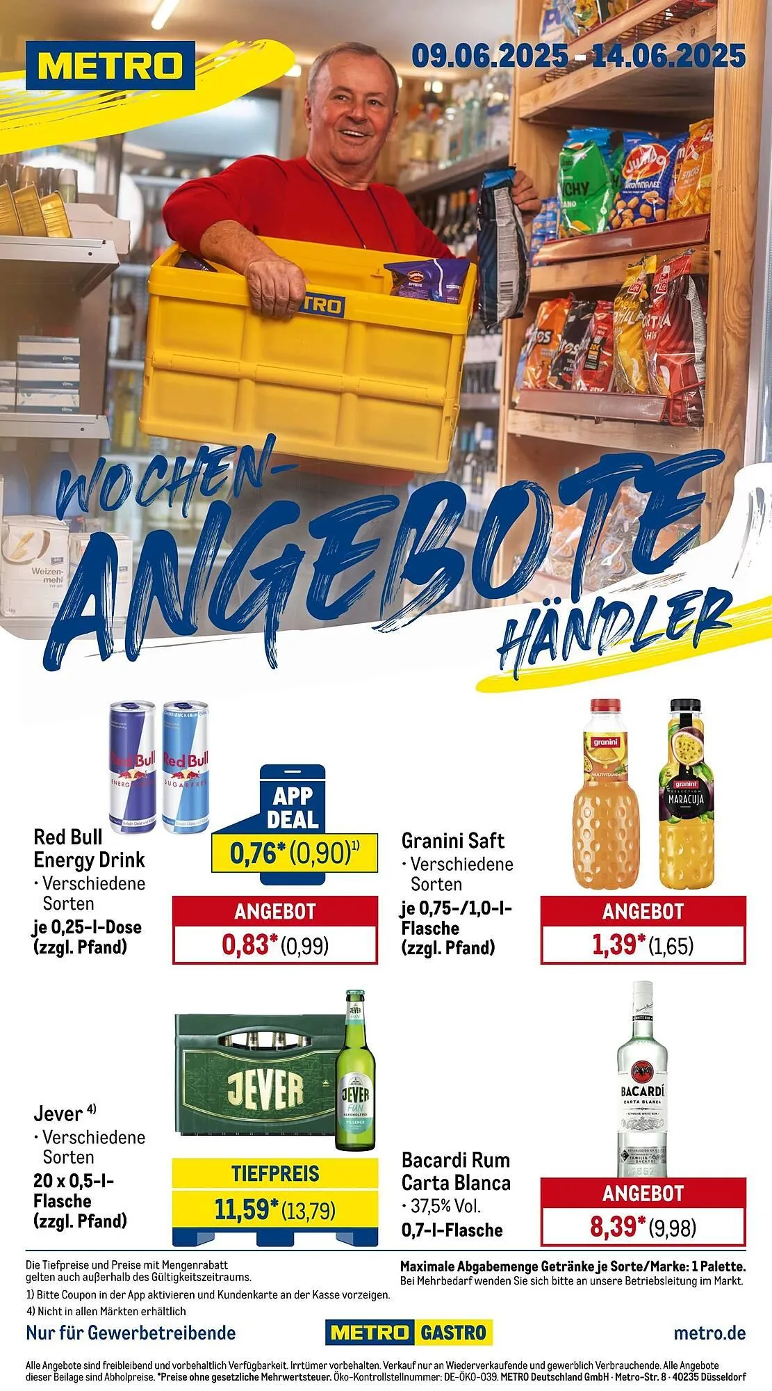 METRO Prospekt von 9. Juni bis 15. Juni 2025 - Prospekt seite 1