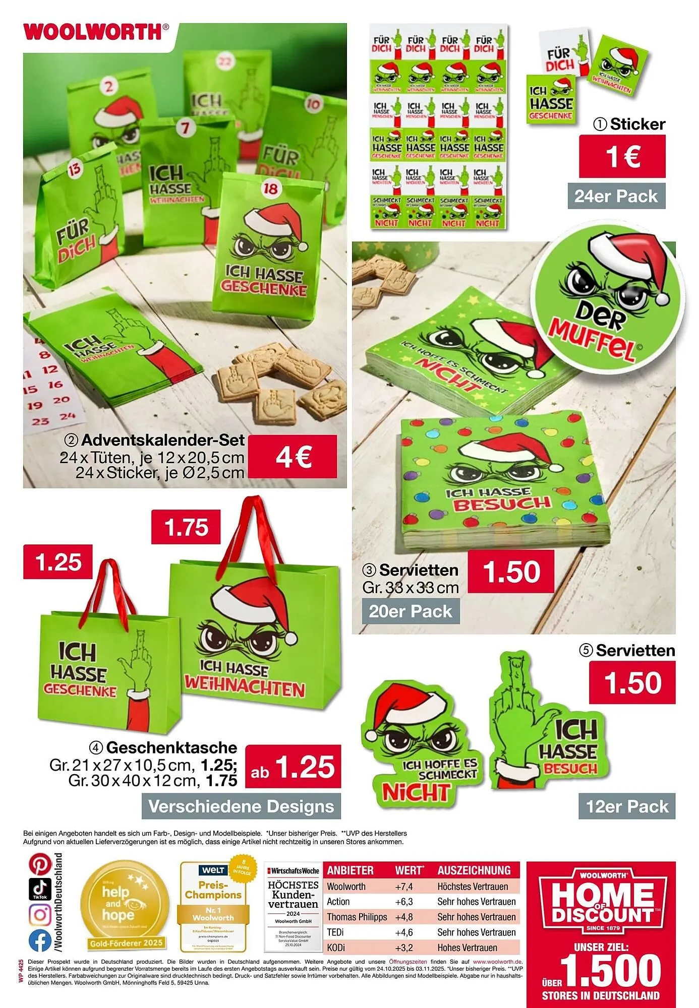 Woolworth Prospekt von 24. Oktober bis 4. November 2025 - Prospekt seite 25