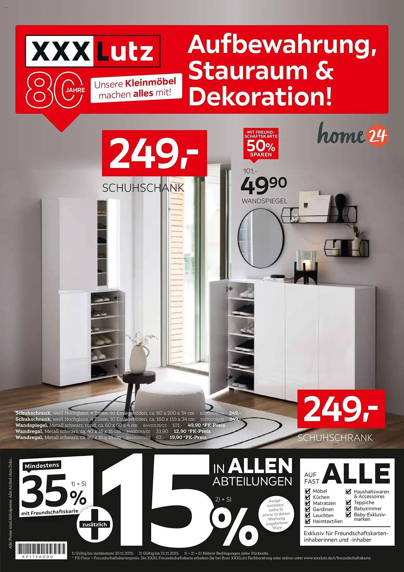 XXXLutz Prospekt von 16. November bis 30. November 2025 - Prospekt seite 1