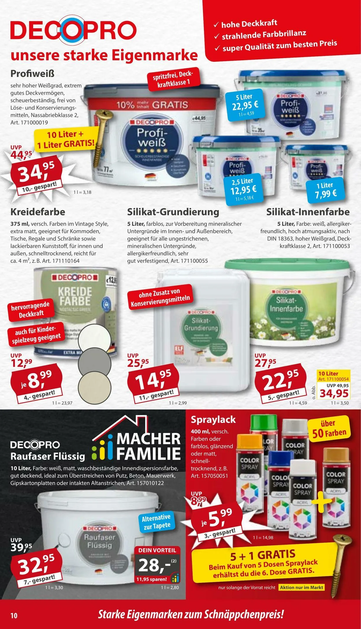 Sonderpreis Baumarkt Aktueller Prospekt von 22. November bis 6. Dezember 2025 - Prospekt seite 10