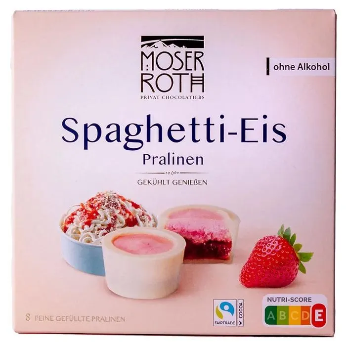 MOSER ROTH Eispralinen Spaghetti Eis 80 g