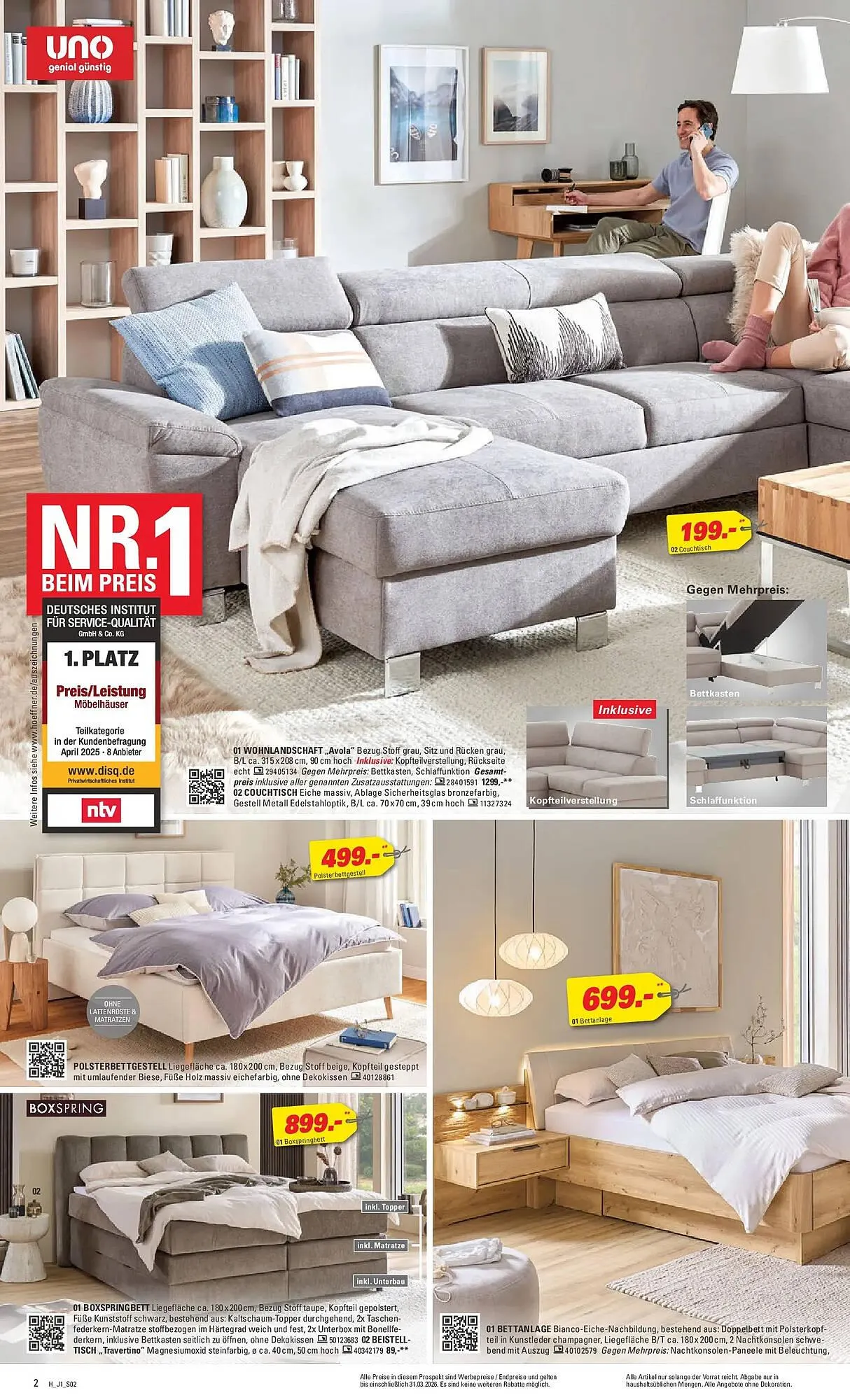 Höffner Prospekt von 24. März bis 31. März 2026 - Prospekt seite 2