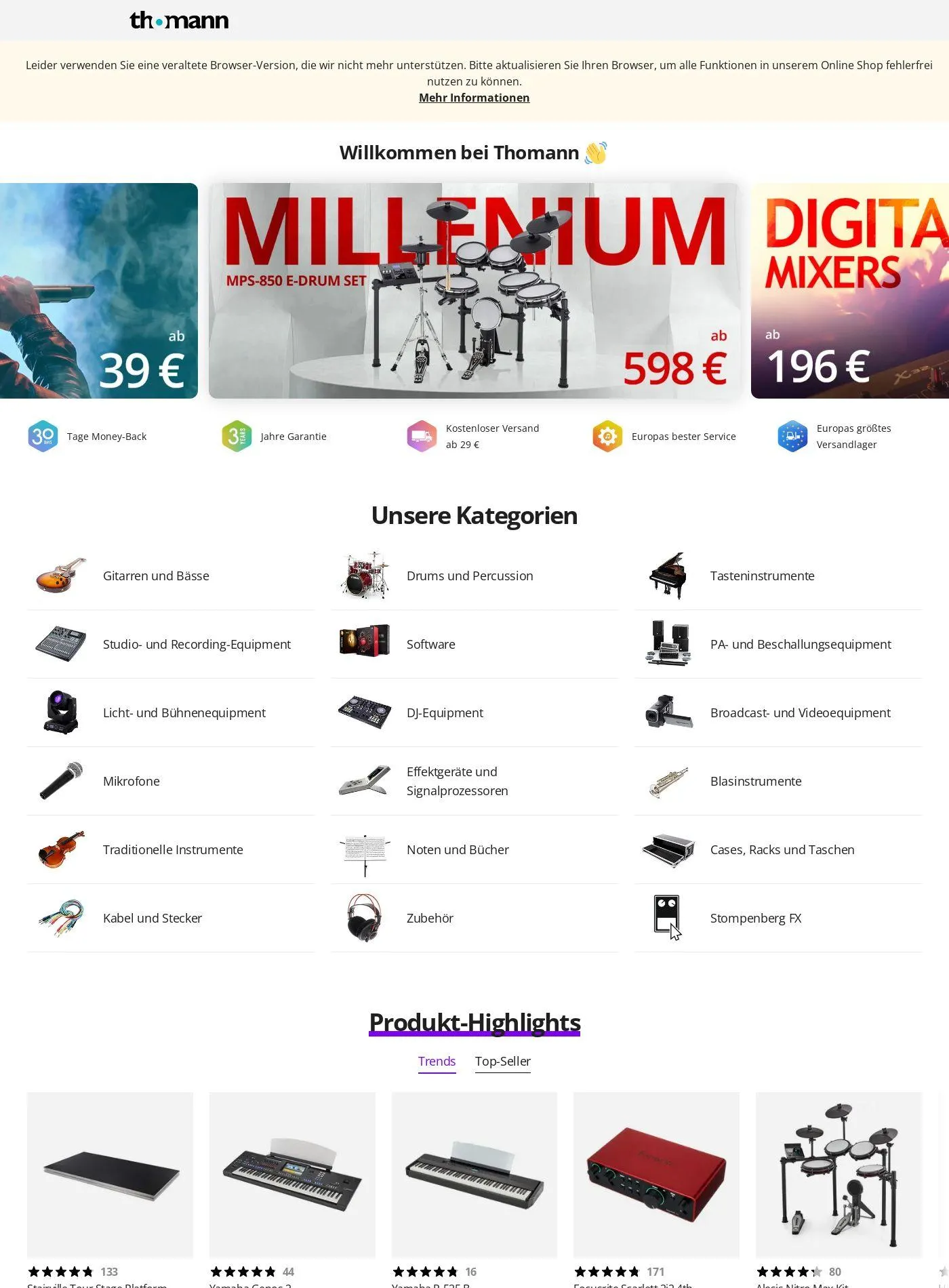 Thomann Aktueller Prospekt - 1