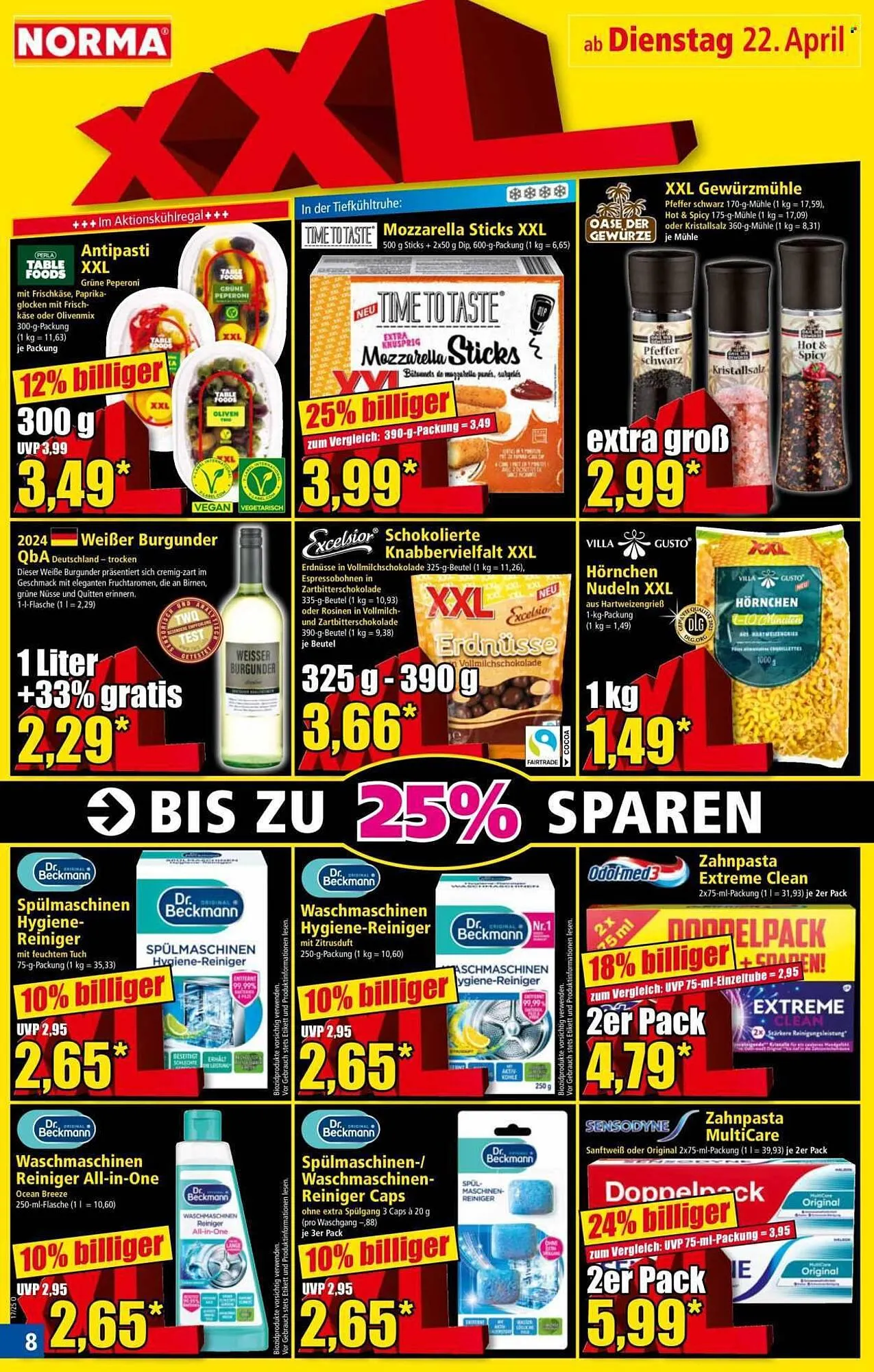 Norma Prospekt von 22. April bis 27. April 2025 - Prospekt seite 8