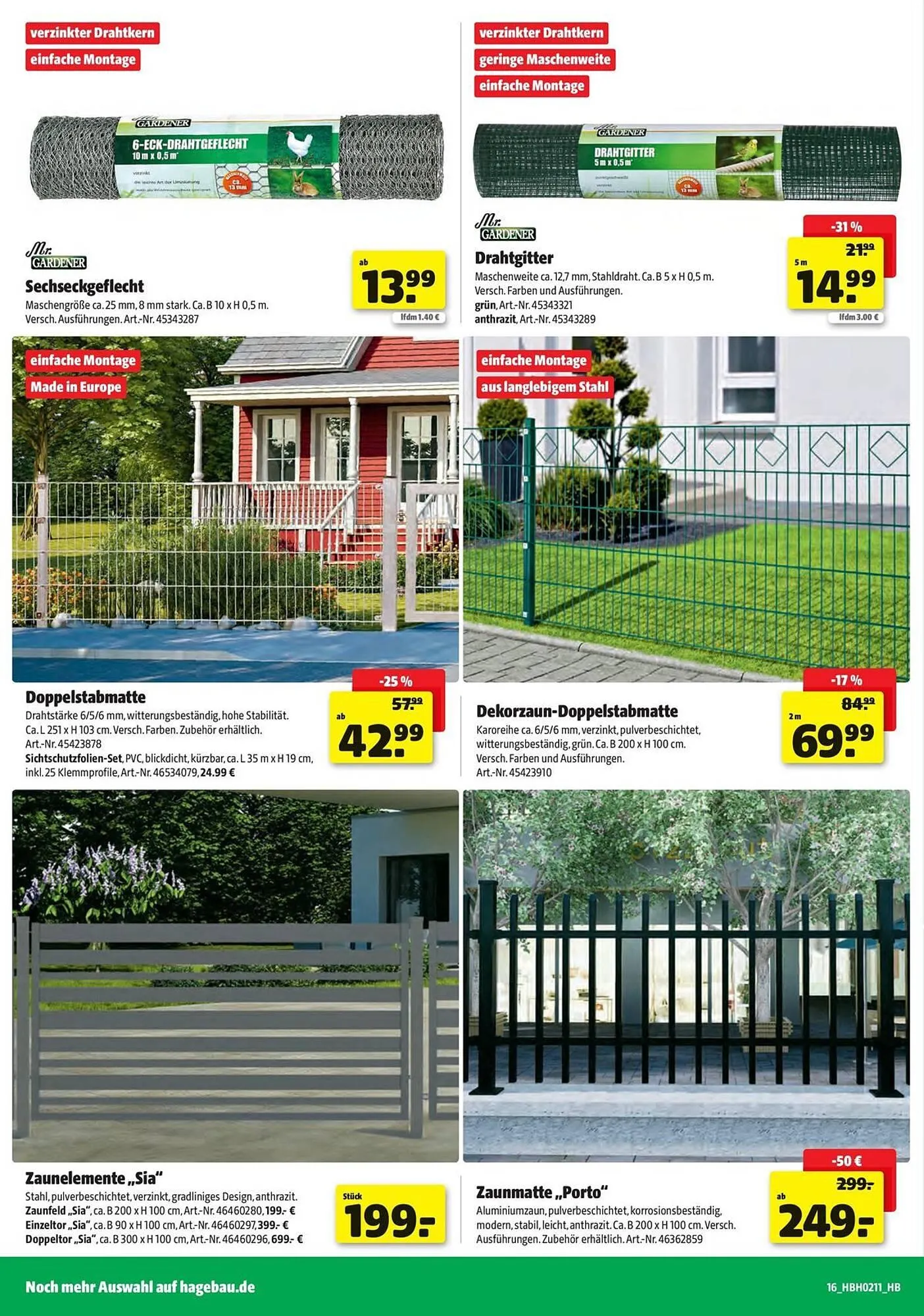 Hagebau Prospekt von 12. März bis 11. April 2026 - Prospekt seite 16