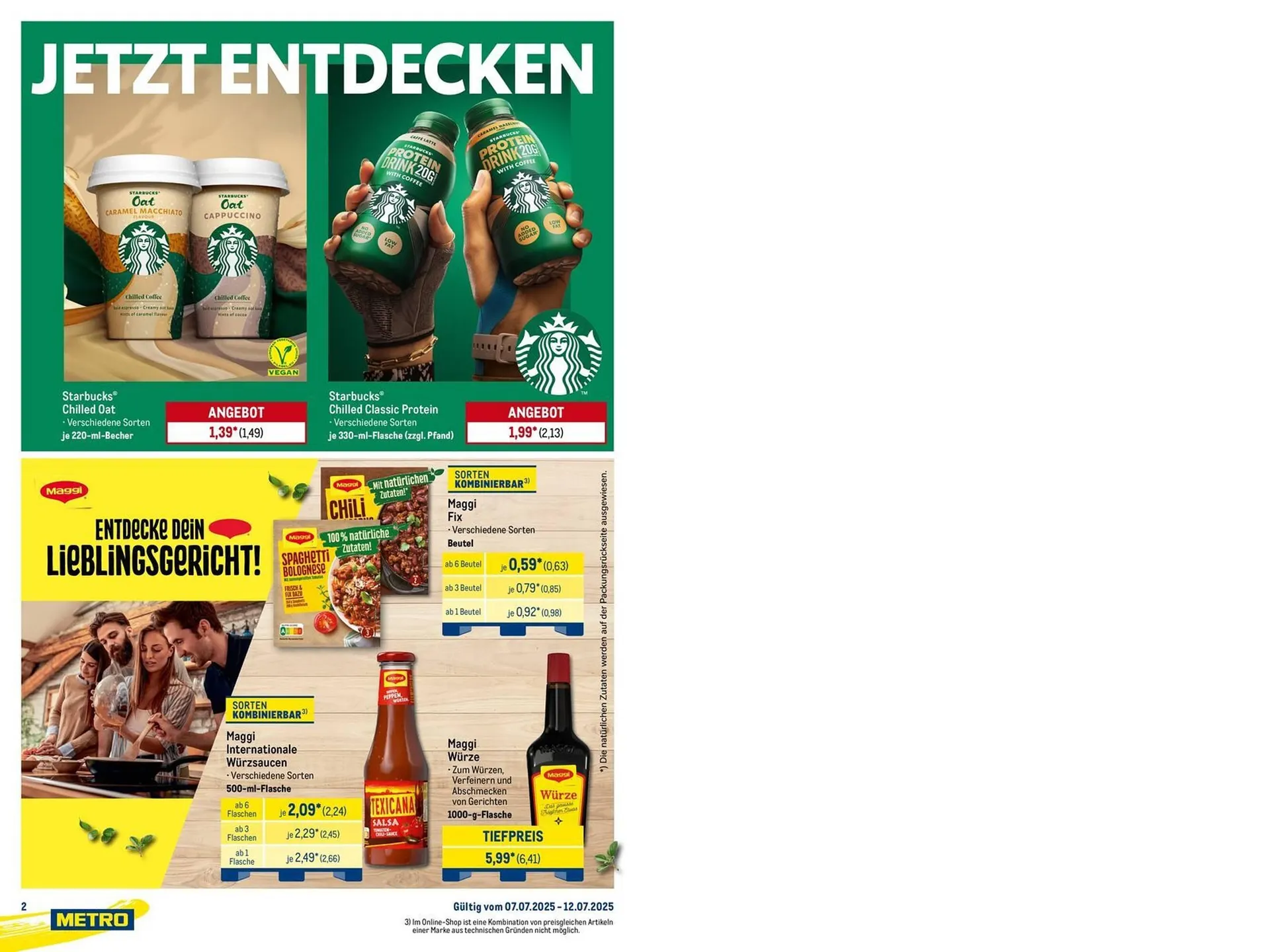 METRO Prospekt von 7. Juli bis 12. Juli 2025 - Prospekt seite 2