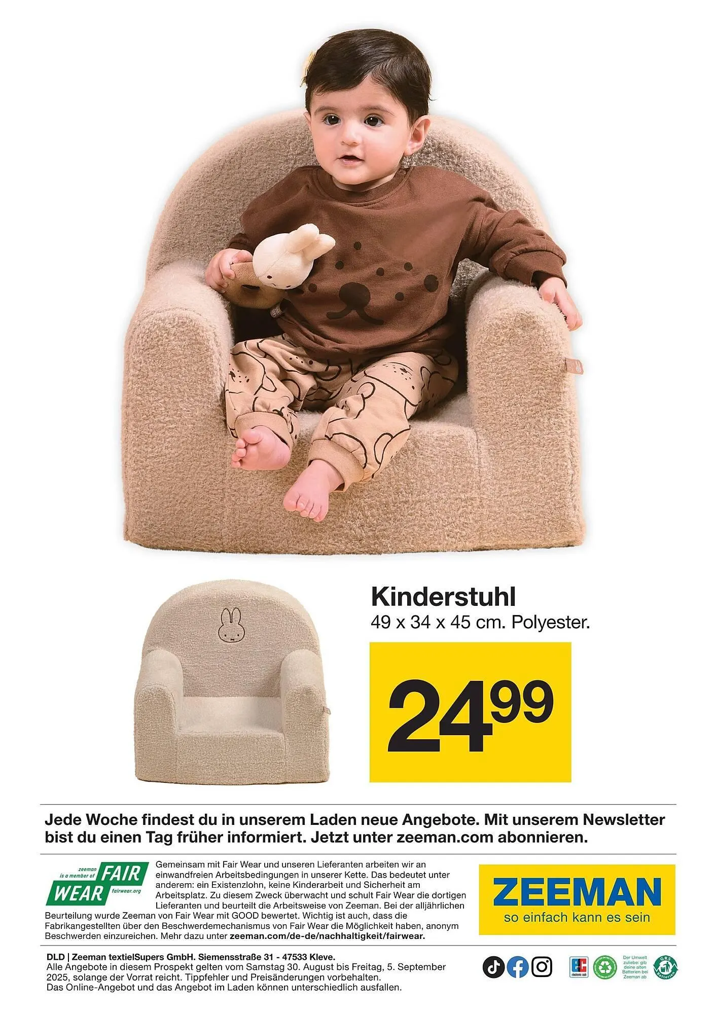 Zeeman Prospekt von 30. August bis 6. September 2025 - Prospekt seite 5