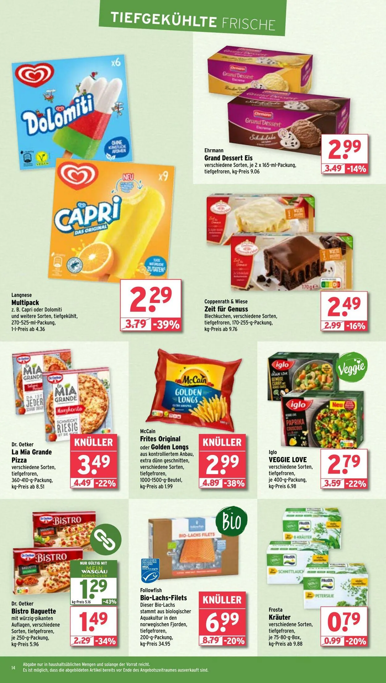 WASGAU Aktueller Prospekt von 21. September bis 5. Oktober 2025 - Prospekt seite 14