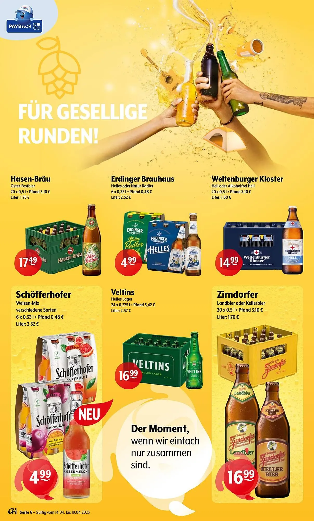 Getränke Hoffmann Prospekt von 14. April bis 19. April 2025 - Prospekt seite 6