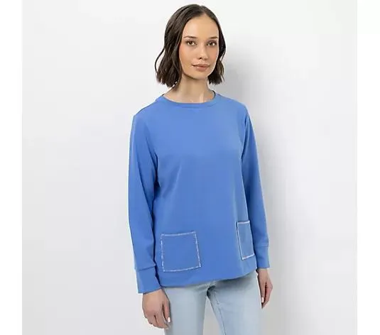 Wählen Sie Ihre Variante: STEFFEN SCHRAUT Sweatshirt Rundhalsausschnitt Glitzerdetails leger weit