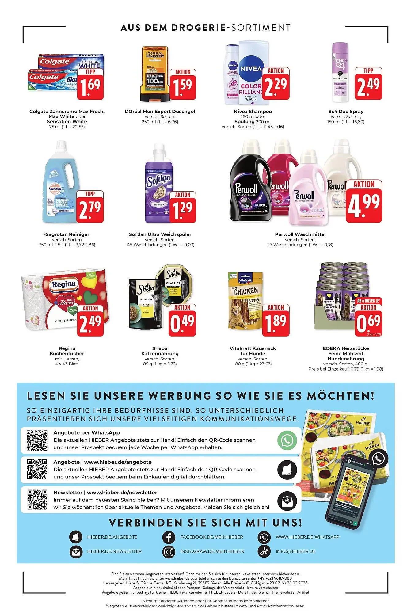 Hieber's Frische Center Prospekt von 22. Februar bis 28. Februar 2026 - Prospekt seite 16