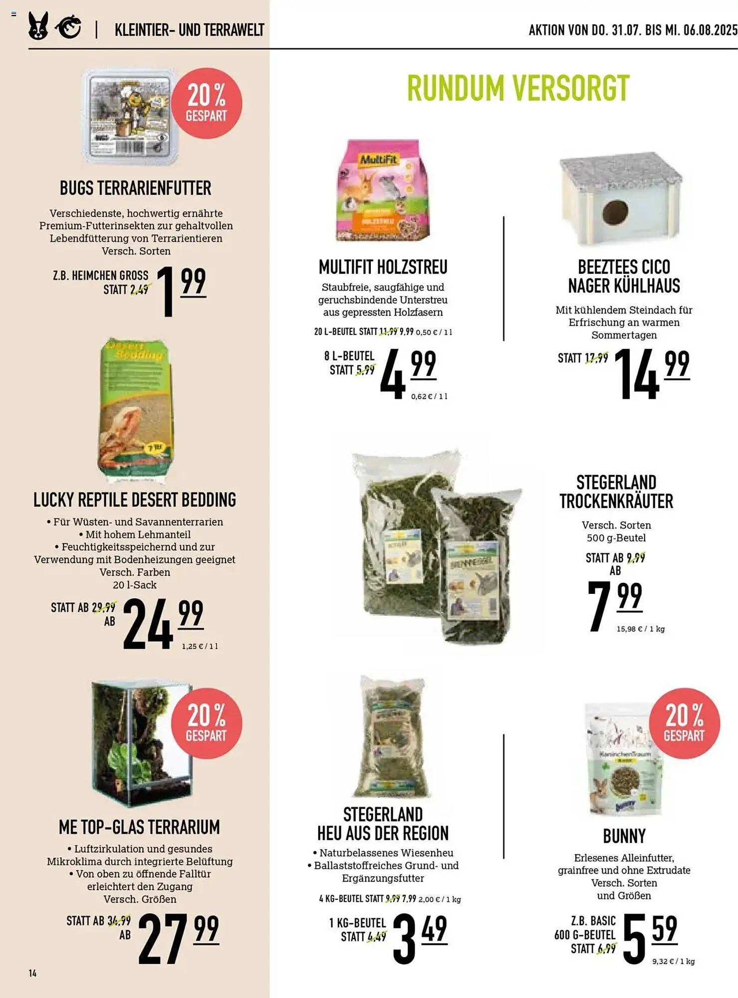 Kölle Zoo Prospekt von 30. Juli bis 6. August 2025 - Prospekt seite 14