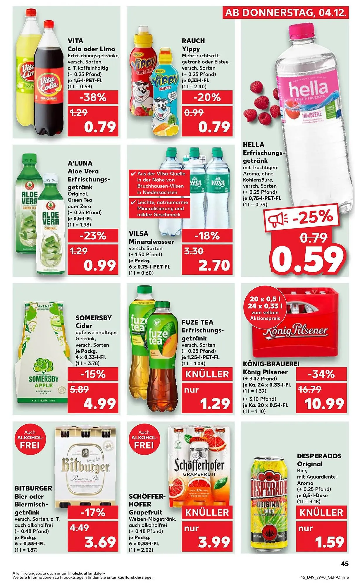 Kaufland Prospekt von 7. Dezember bis 10. Dezember 2025 - Prospekt seite 45