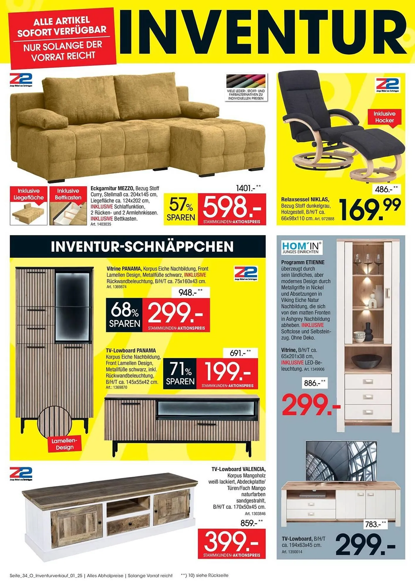 Zurbrüggen Prospekt von 31. Mai bis 6. Juni 2025 - Prospekt seite 34