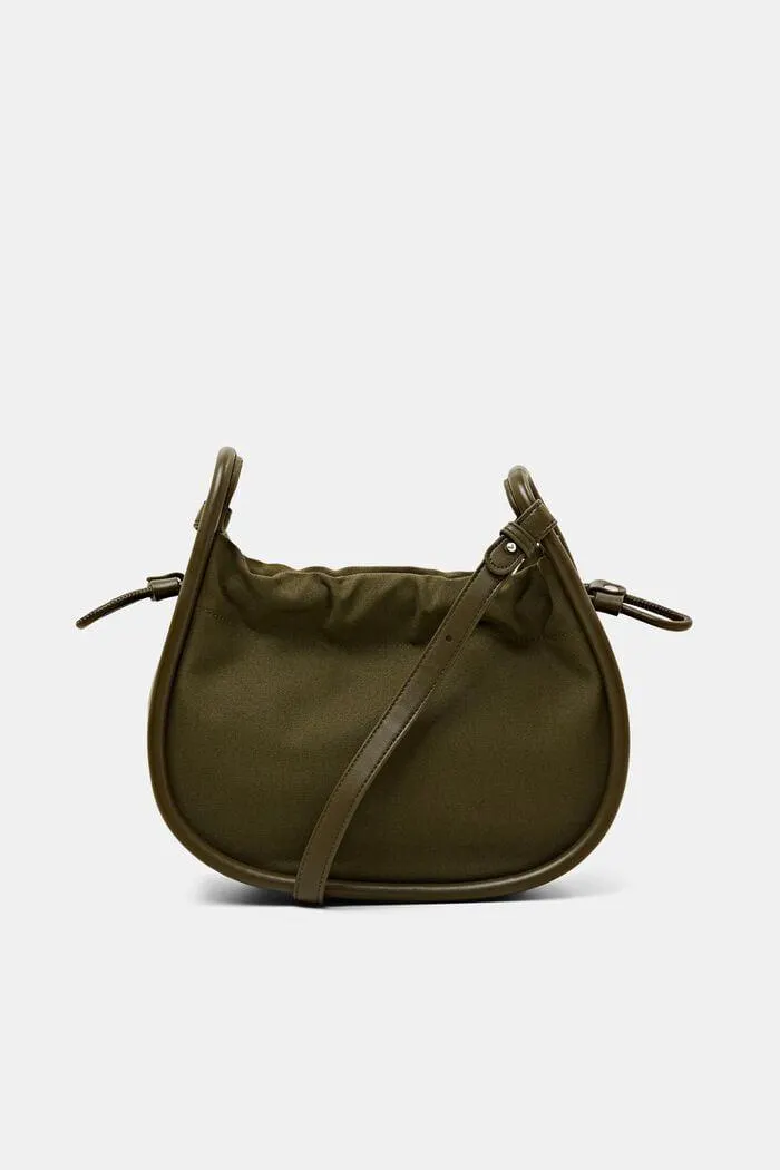 Sac porté épaule bordé de cuir végan