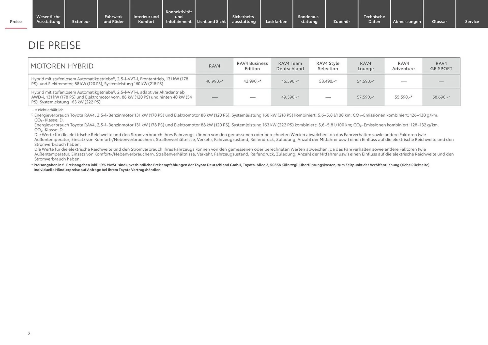 Toyota Prospekt von 1. Juli bis 1. Juli 2025 - Prospekt seite 2