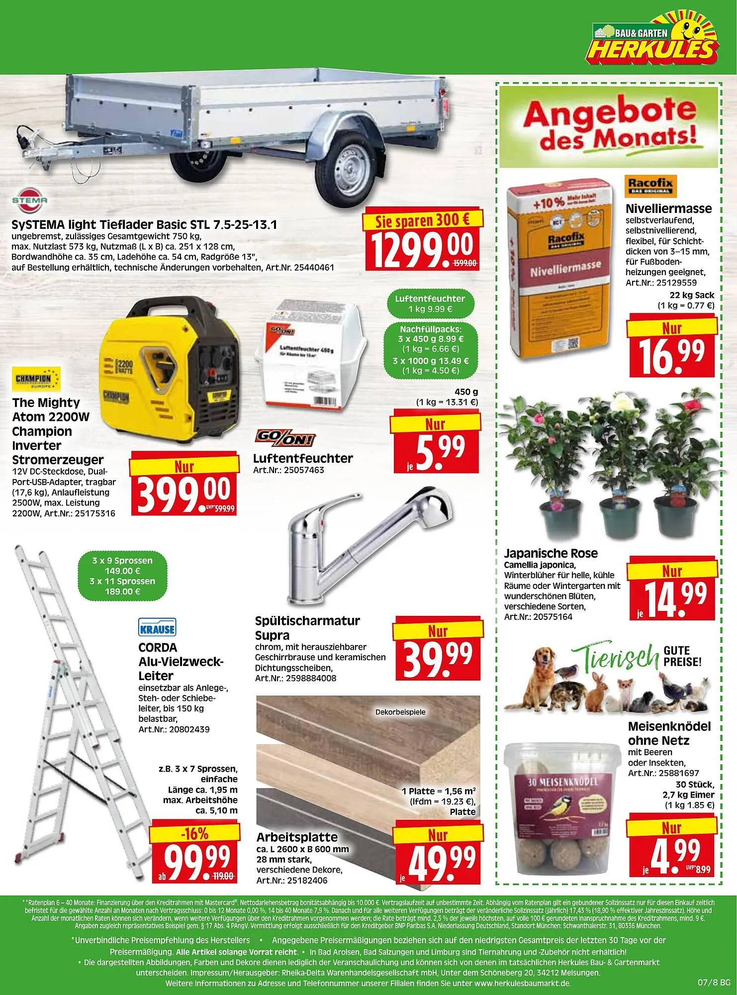 Herkules Baumarkt Prospekt von 9. Februar bis 14. Februar 2026 - Prospekt seite 8