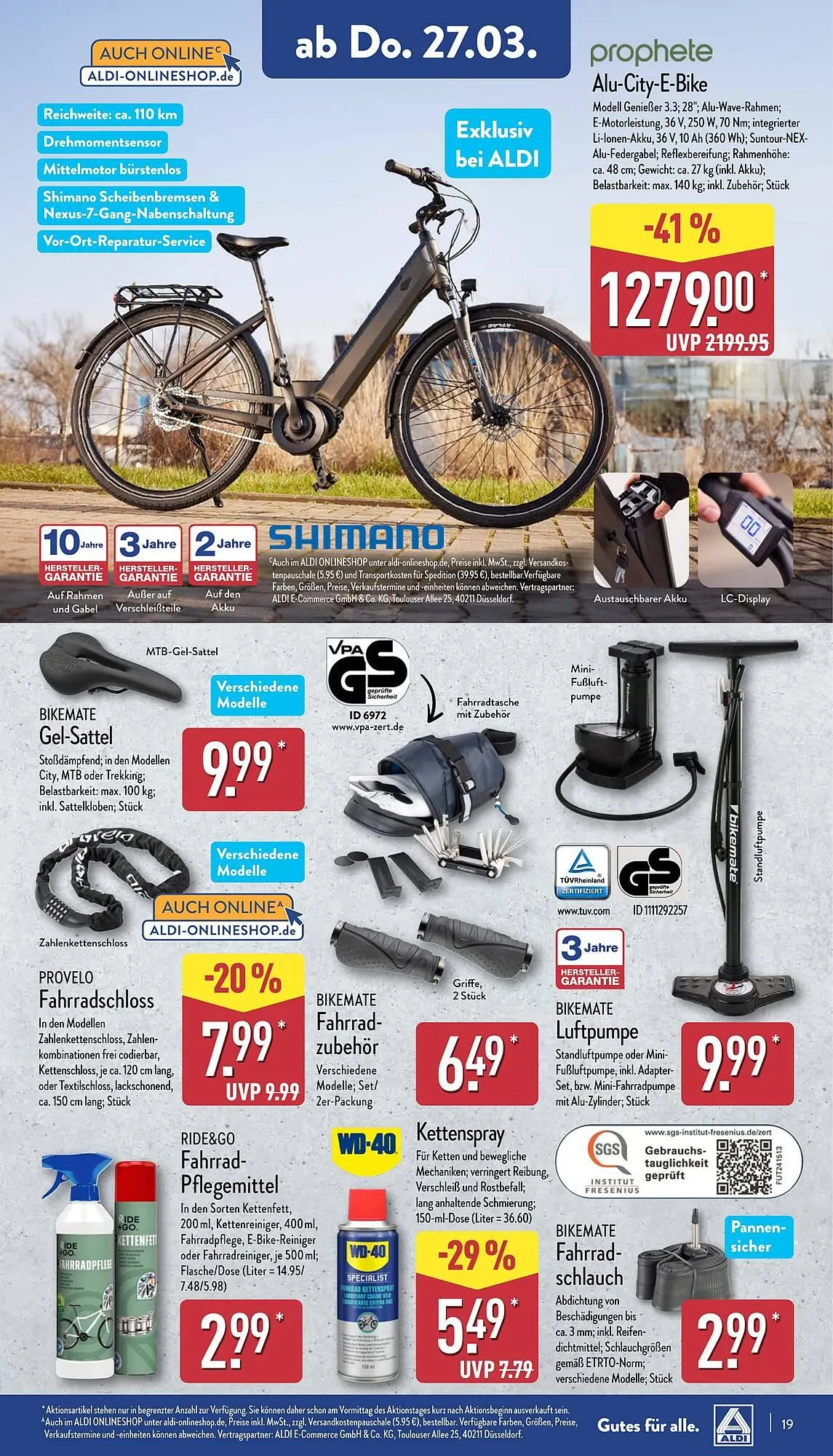 Aldi Nord Prospekt von 24. März bis 29. März 2025 - Prospekt seite 19