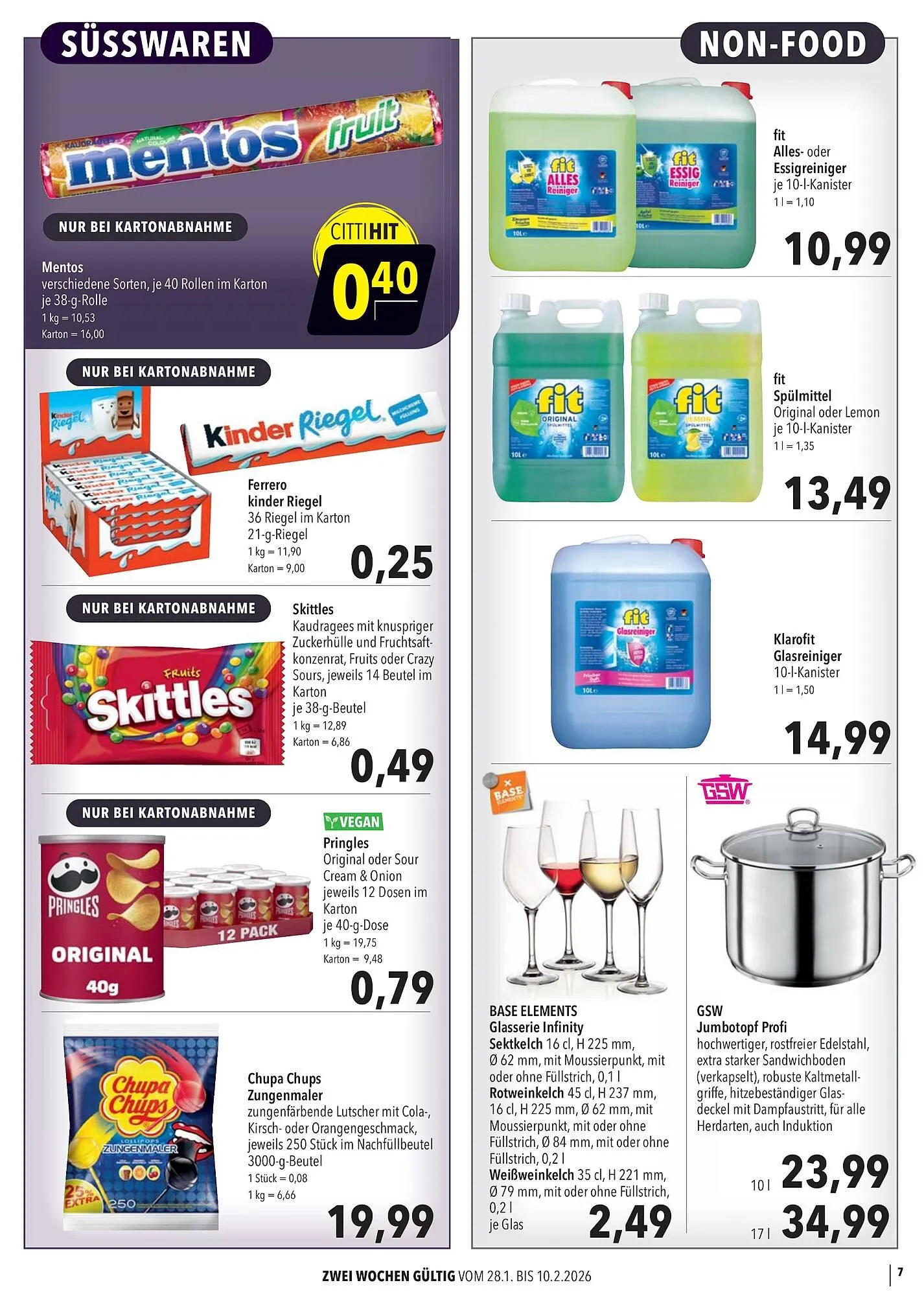 CITTI Markt Prospekt von 29. Januar bis 10. Februar 2026 - Prospekt seite 7