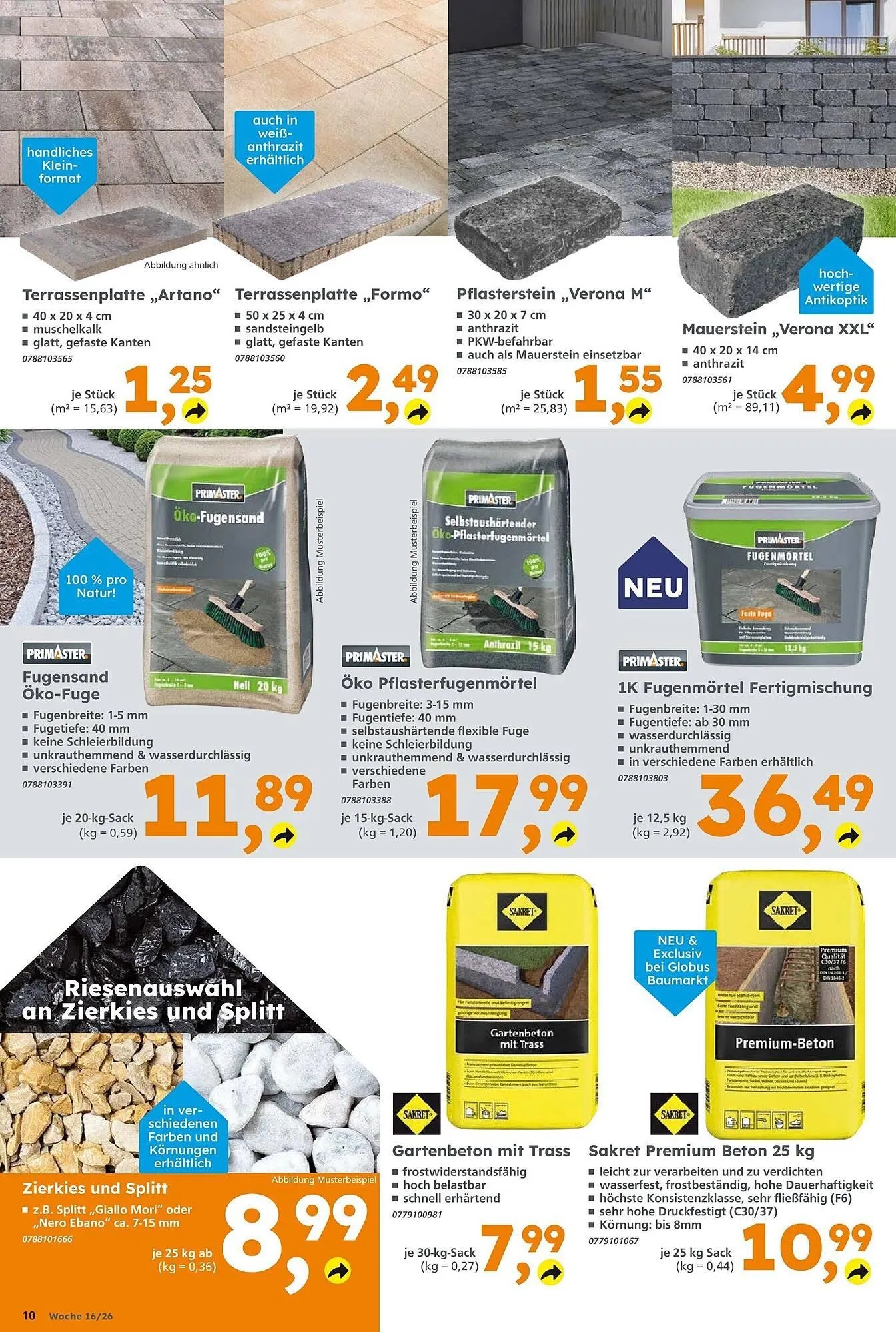 Globus Baumarkt Prospekt von 12. April bis 18. April 2026 - Prospekt seite 10