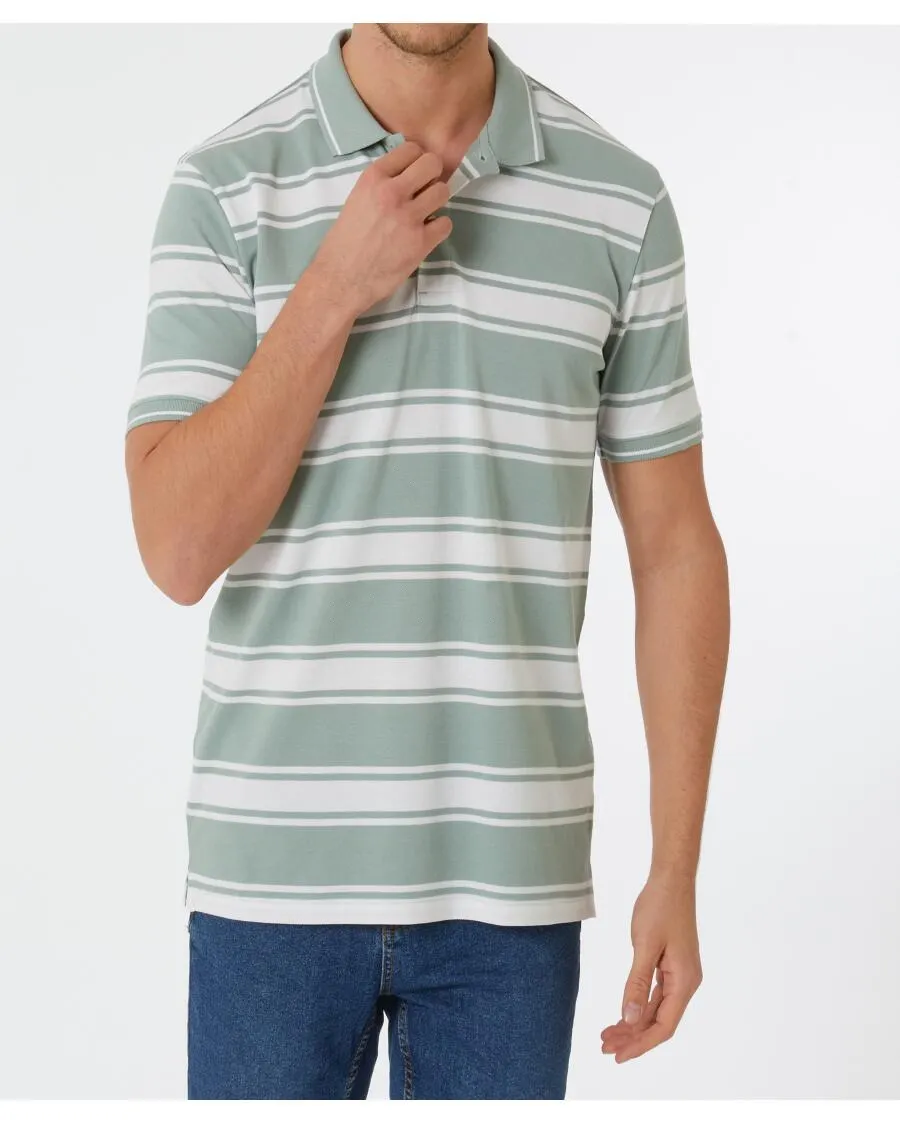 Poloshirt mit Streifen X-Mail, Polokragen