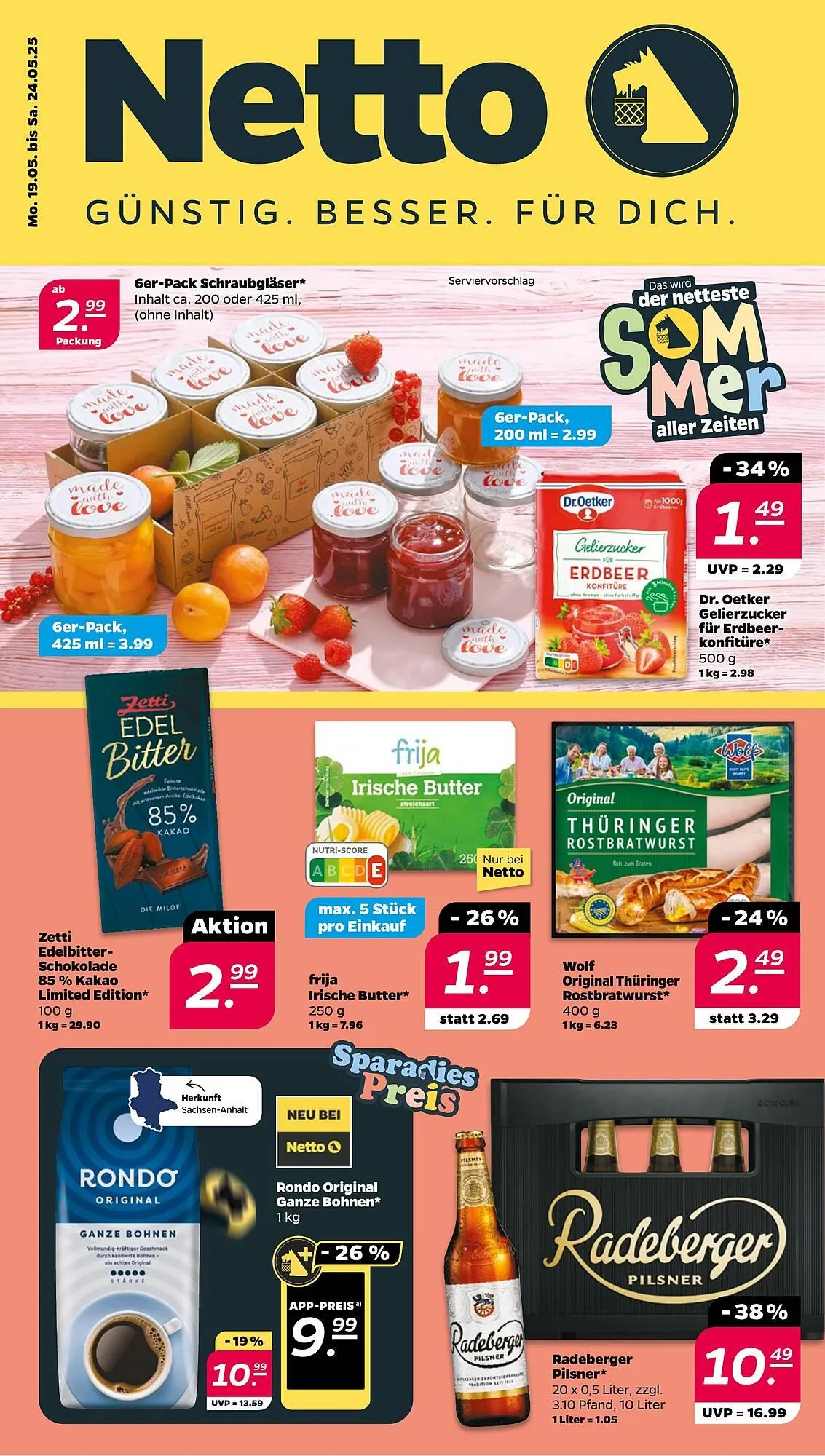 NETTO Prospekt von 19. Mai bis 24. Mai 2025 - Prospekt seite 1