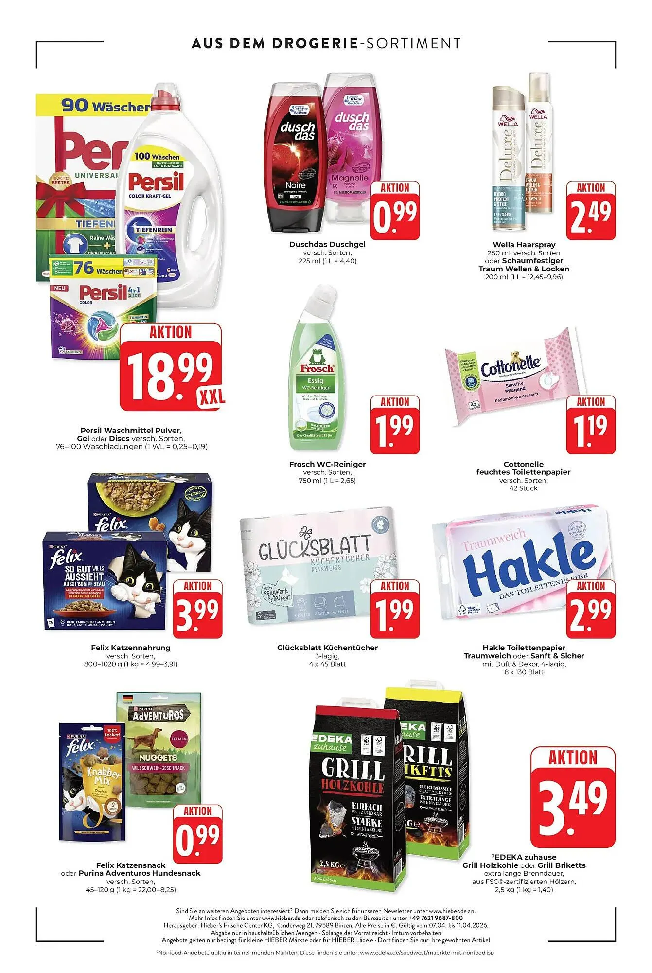 Hieber's Frische Center Prospekt von 5. April bis 11. April 2026 - Prospekt seite 12