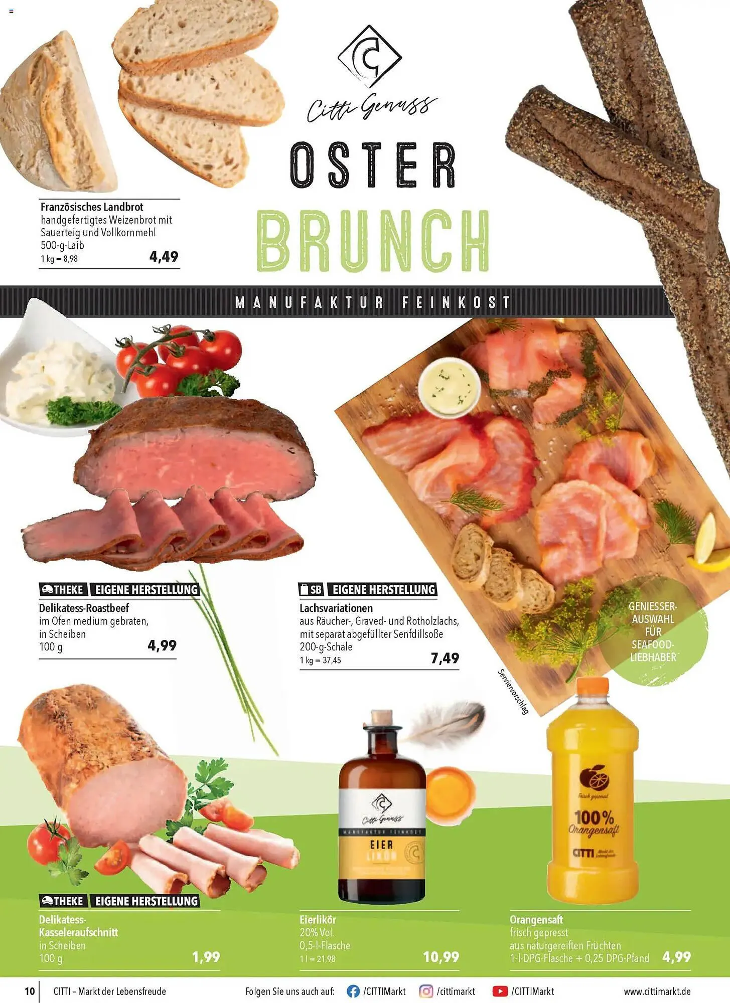 CITTI Markt Prospekt von 1. April bis 7. April 2026 - Prospekt seite 10