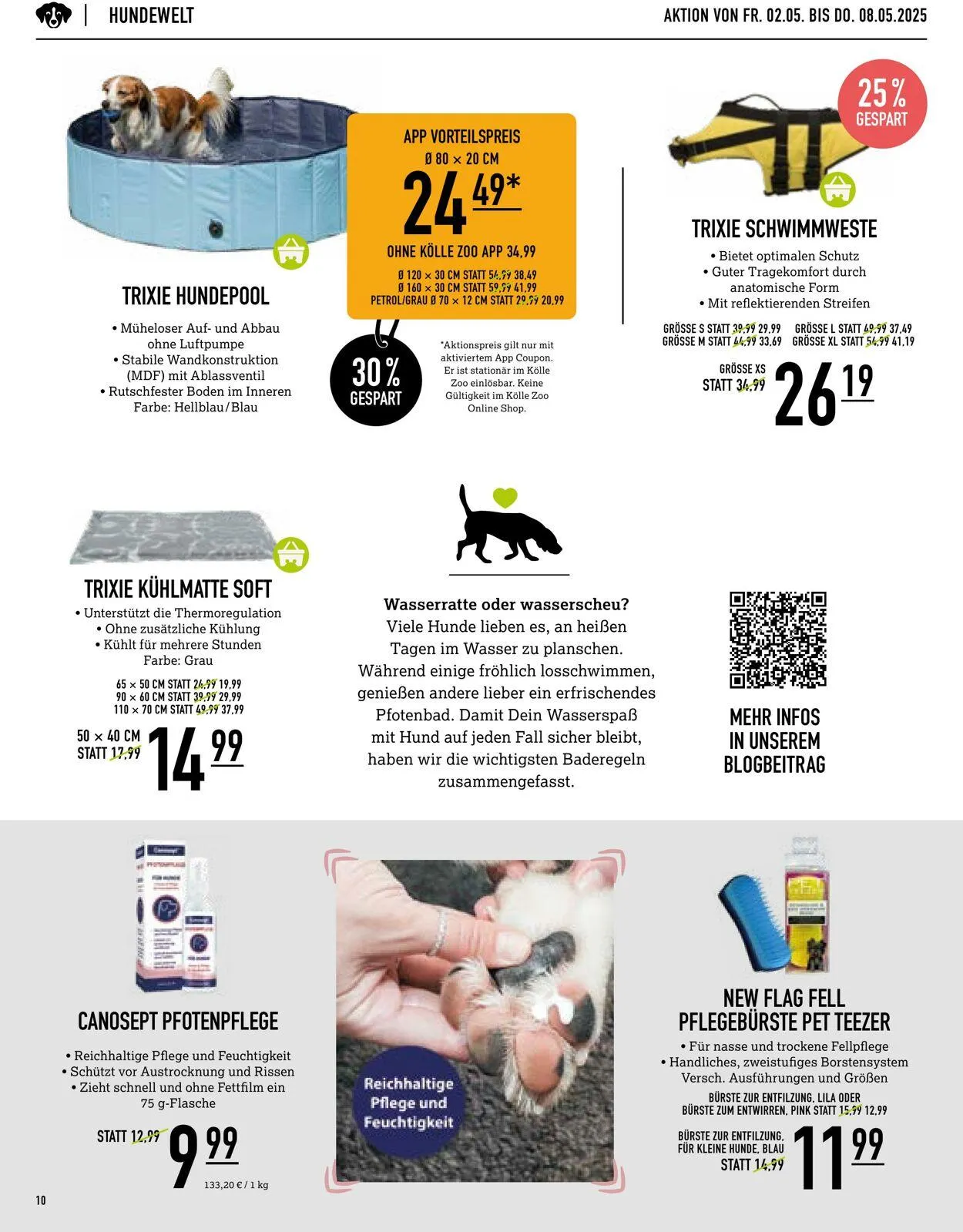 Kölle Zoo Aktueller Prospekt von 30. April bis 14. Mai 2025 - Prospekt seite 10