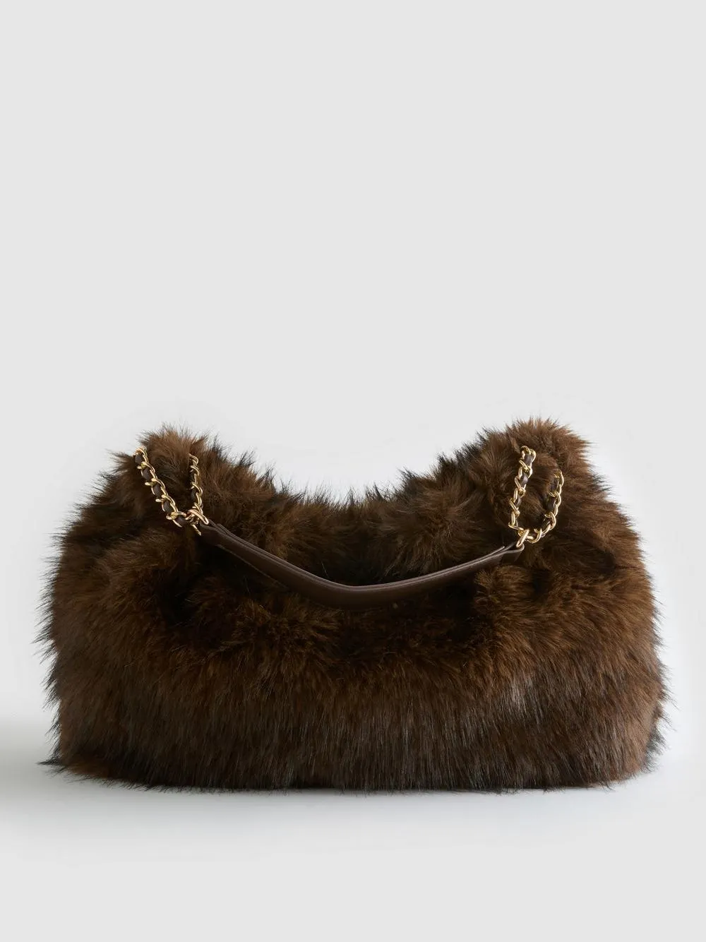 „Paula Echevarría“ Schultertasche aus Kunstfell