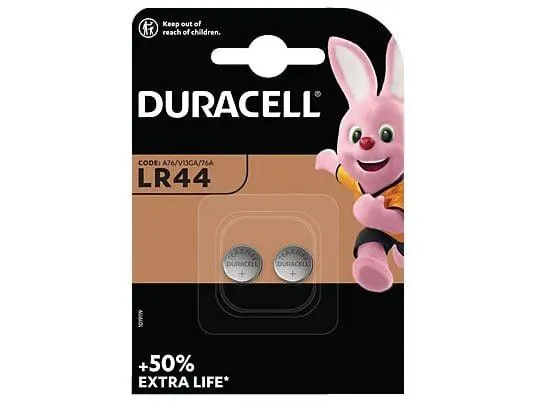 DURACELL Specialty LR44 Batterie, Alkaline, 1.5 Volt 2 Stück