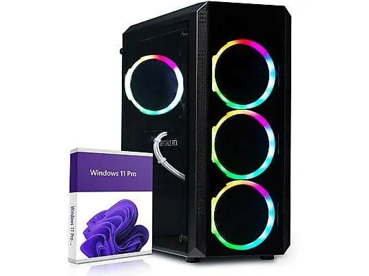 GREED MK2 Pro AMD - High End 4K Gaming PC, Gaming PC mit AMD AMD Ryzen 7 5700X Prozessor, 32 GB RAM, 1 TB SSD, NVIDIA GeForce RTX™ 5070, Windows 11 Pro