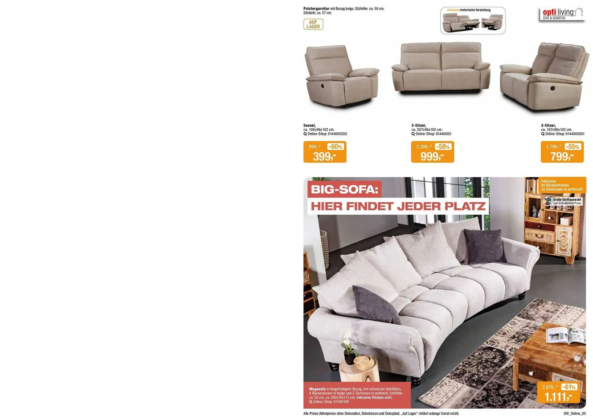 Opti Wohnwelt Prospekt von 13. Juli bis 24. Juli 2025 - Prospekt seite 5