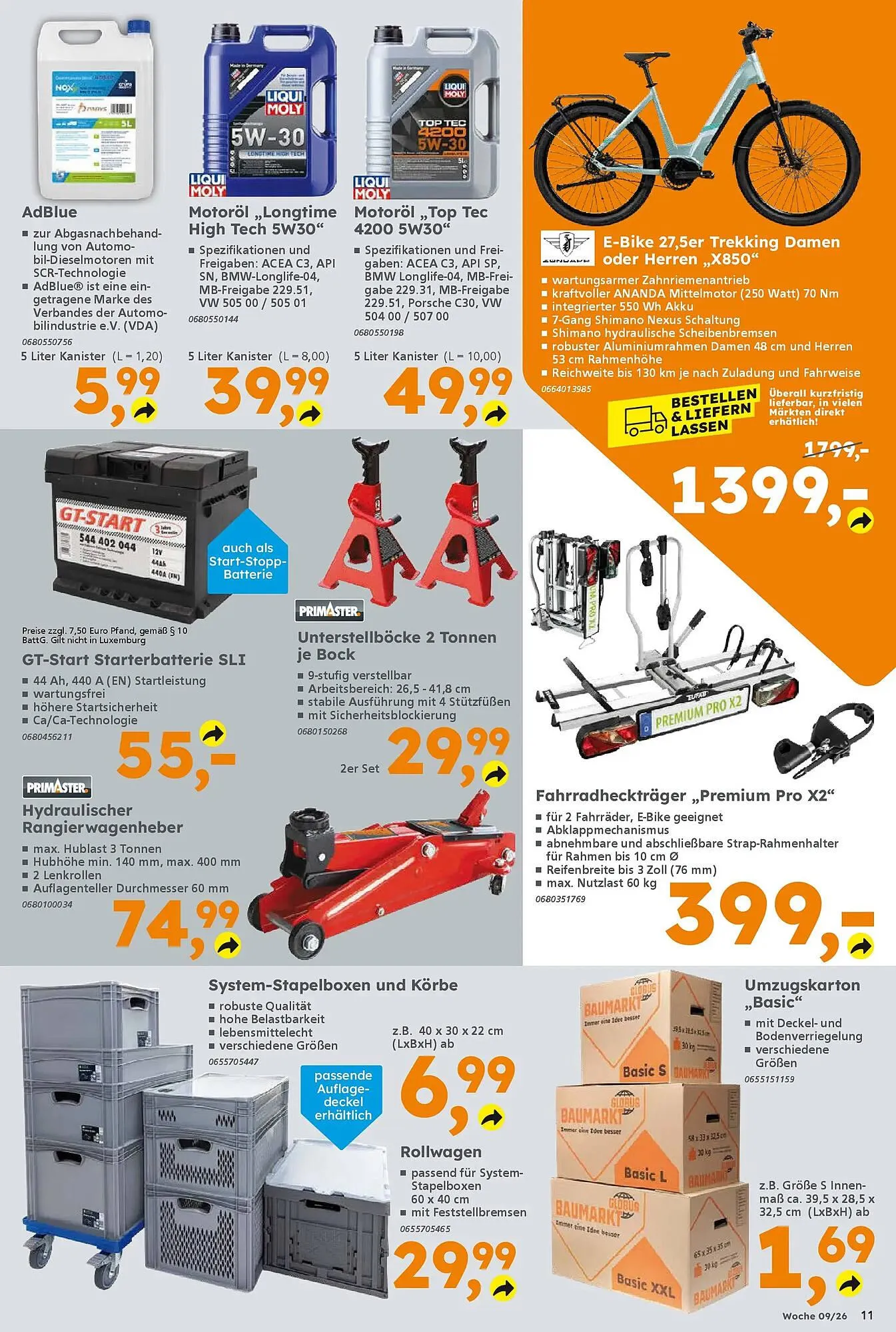 Globus Baumarkt Prospekt von 22. Februar bis 27. Februar 2026 - Prospekt seite 11