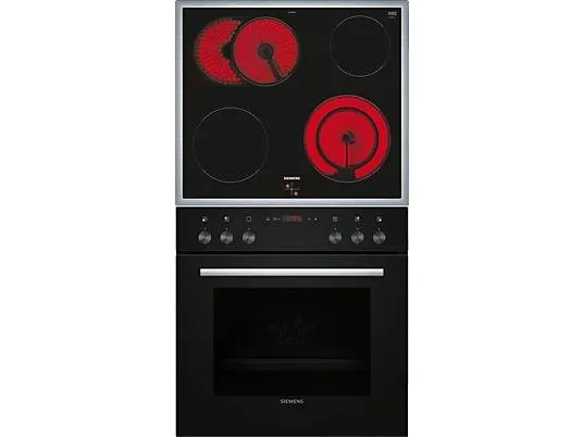 SIEMENS EQ411TAAB iQ100 (Backofen), iQ300 (Kochfeld), Einbauherdset (Elektrokochfeld, A, 66 l)