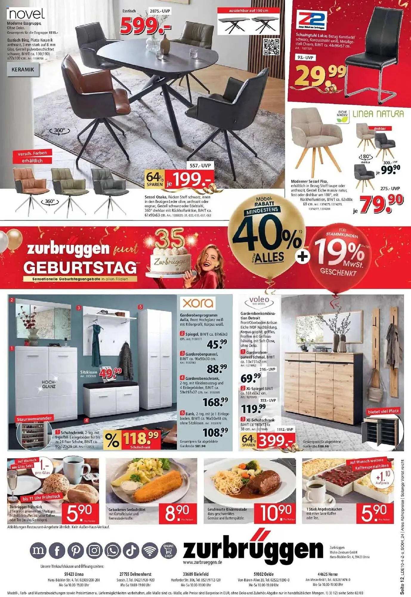 Zurbrüggen Prospekt von 17. Oktober bis 1. November 2025 - Prospekt seite 12