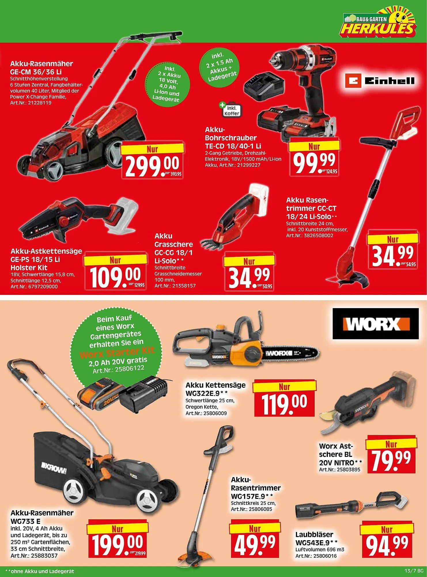 Herkules Baumarkt Prospekt von 23. März bis 28. März 2026 - Prospekt seite 7