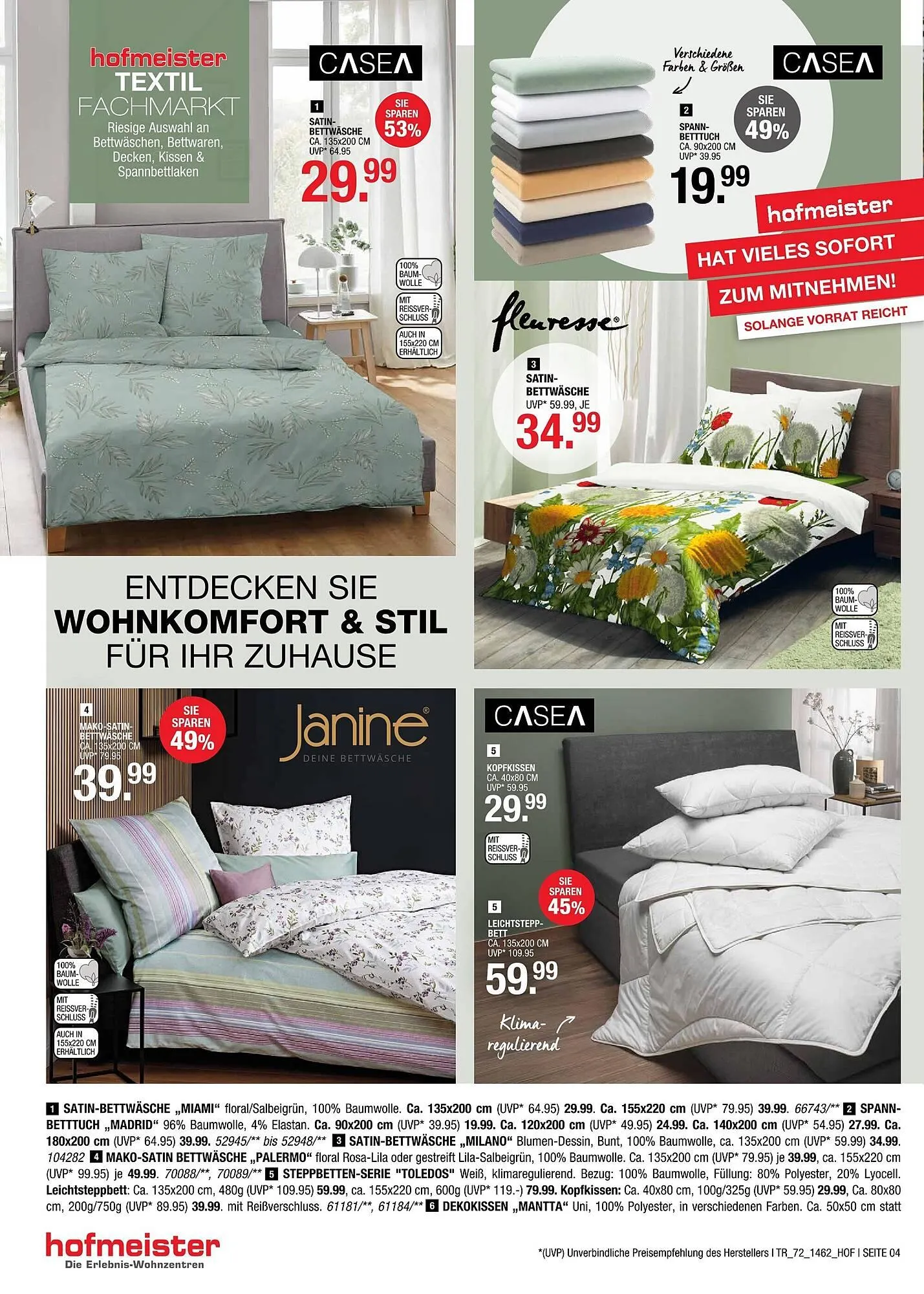Hofmeister Prospekt von 8. April bis 5. Mai 2026 - Prospekt seite 4