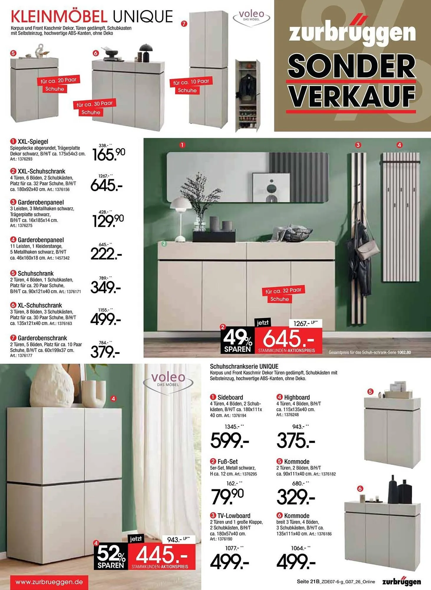Zurbrüggen Prospekt von 1. Juli bis 31. Juli 2026 - Prospekt seite 31