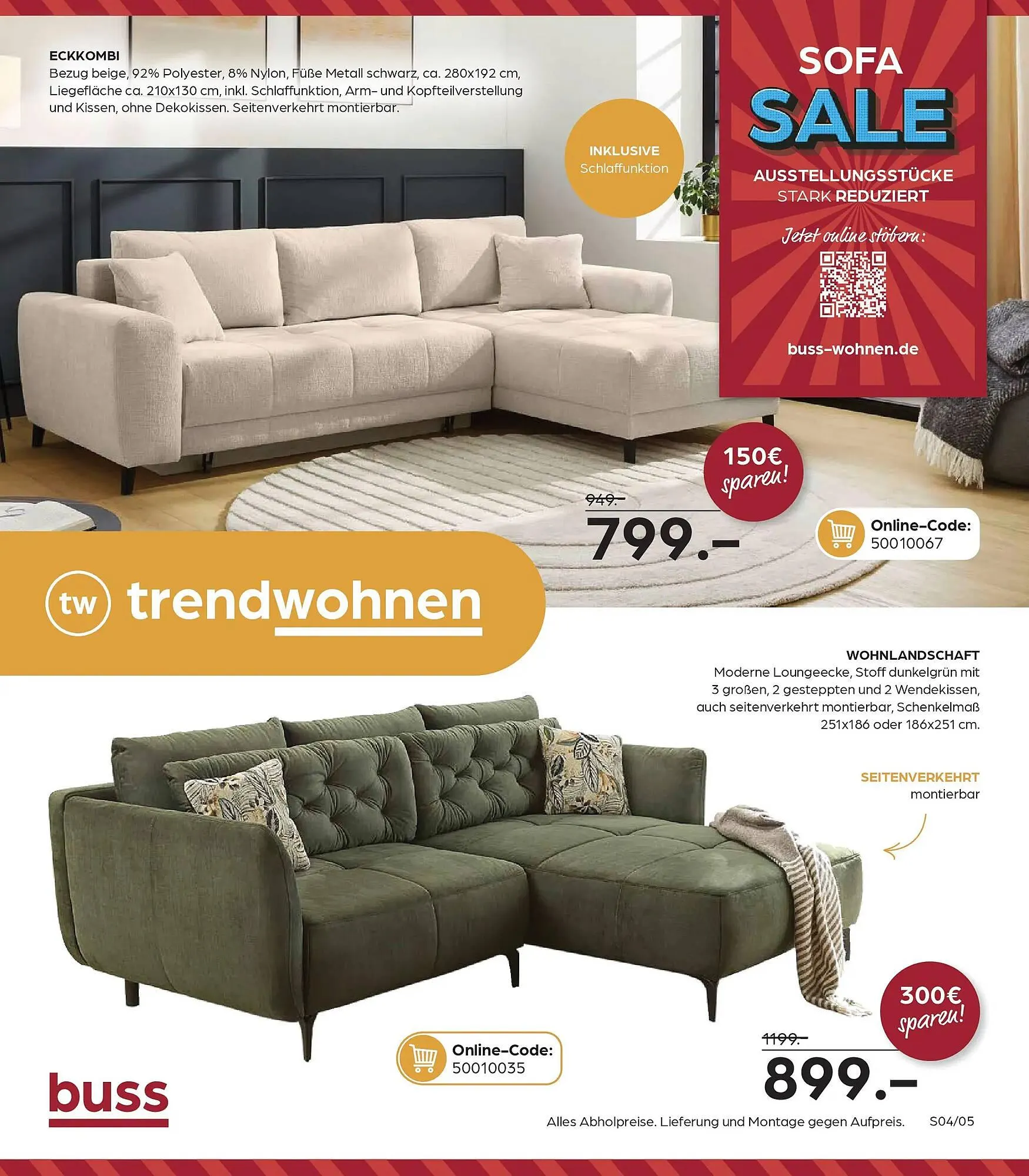 Möbel Buss Prospekt von 16. Januar bis 29. Januar 2026 - Prospekt seite 4