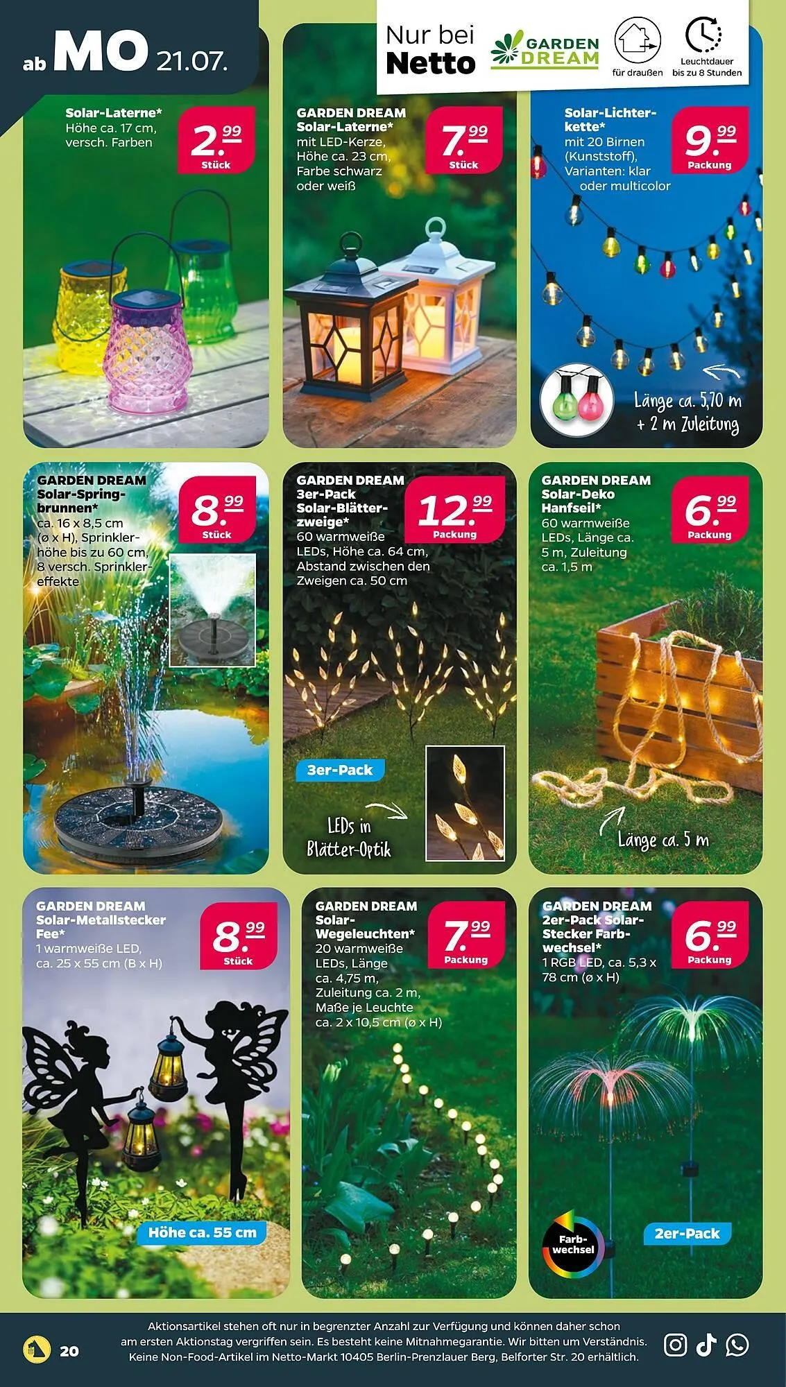 NETTO Prospekt von 21. Juli bis 26. Juli 2025 - Prospekt seite 20