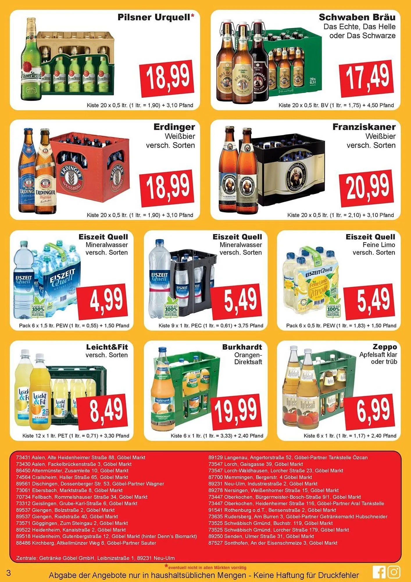 Getränke Göbel Prospekt von 14. Juli bis 19. Juli 2025 - Prospekt seite 2