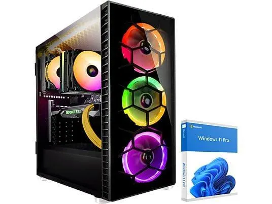 KRAFTPC AMD Ryzen7 7800X3D, Gaming PC mit AMD Ryzen™ 7, 32 GB RAM, 1000 GB SSD, NVIDIA GeForce RTX™ 5070, Windows 11 Pro