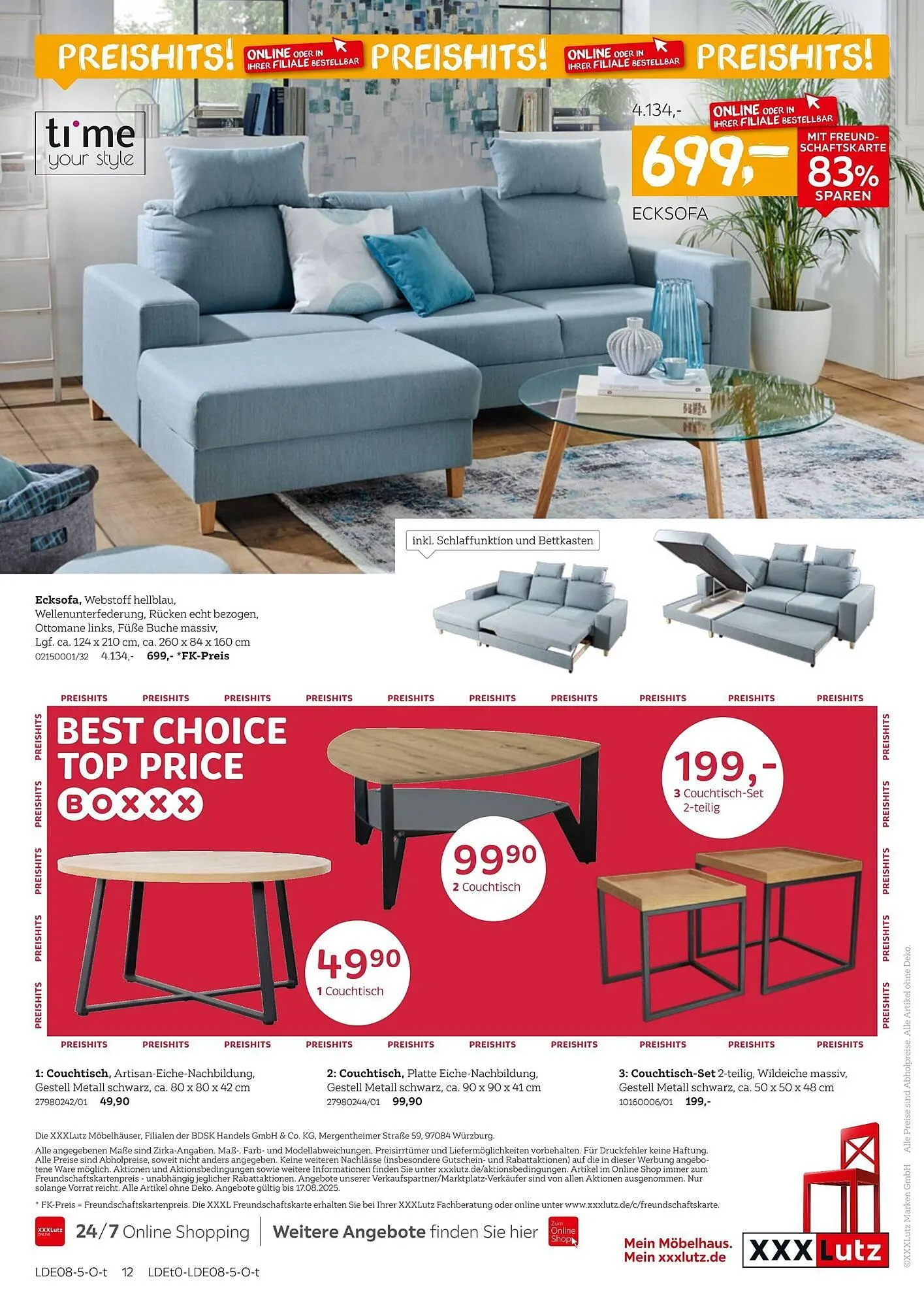 XXXLutz Prospekt von 4. August bis 17. August 2025 - Prospekt seite 12