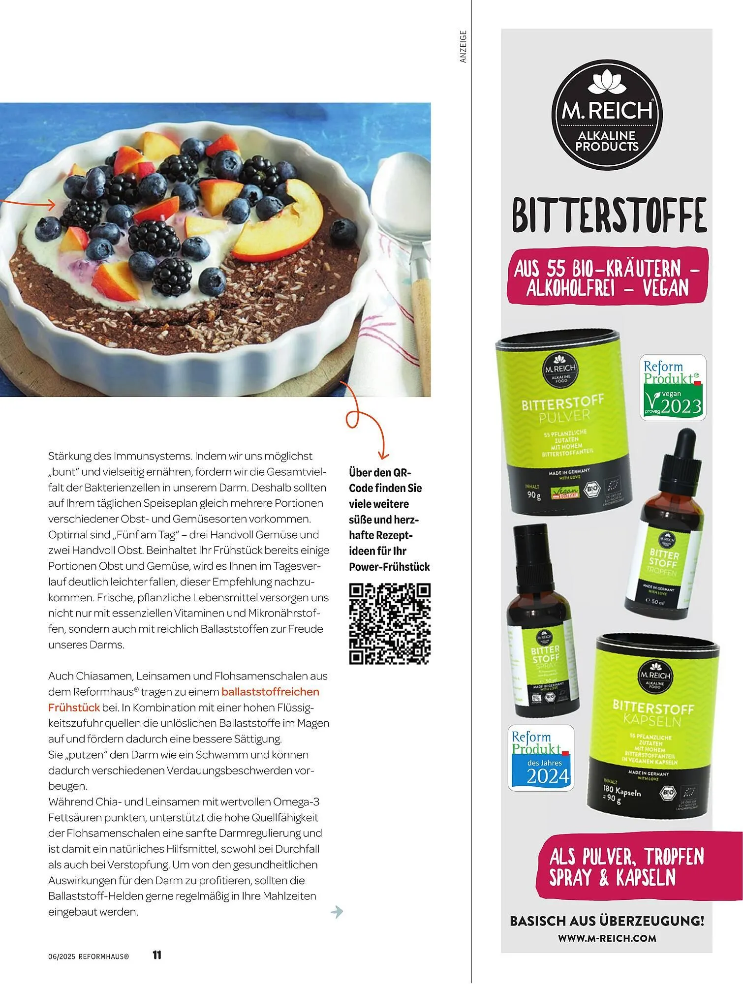 Reformhaus Prospekt von 1. Juni bis 30. Juni 2025 - Prospekt seite 11