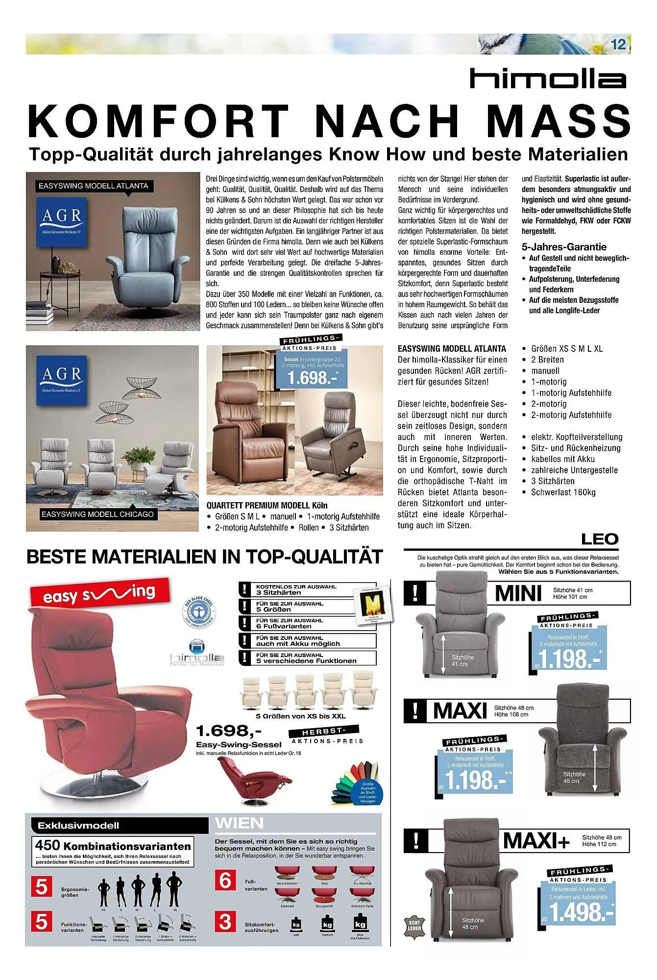 külkens+sohn Polstermöbel Prospekt von 15. März bis 12. April 2025 - Prospekt seite 12