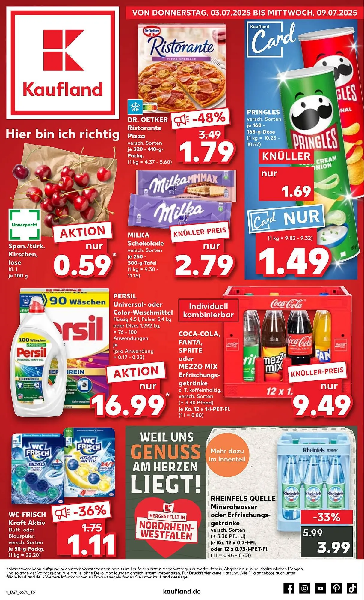 Kaufland Prospekt von 3. Juli bis 9. Juli 2025 - Prospekt seite 1