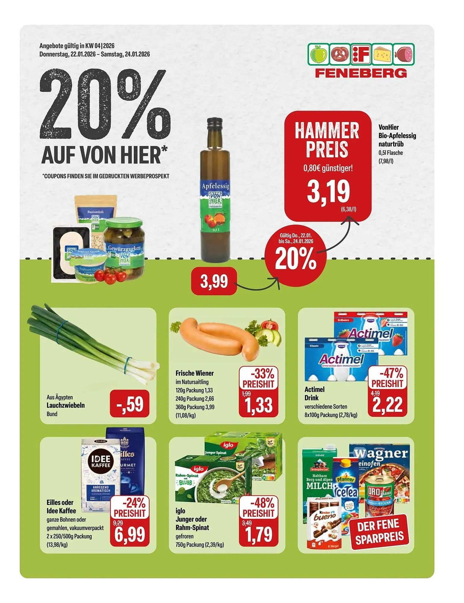 Feneberg Prospekt von 22. Januar bis 25. Januar 2026 - Prospekt seite 1