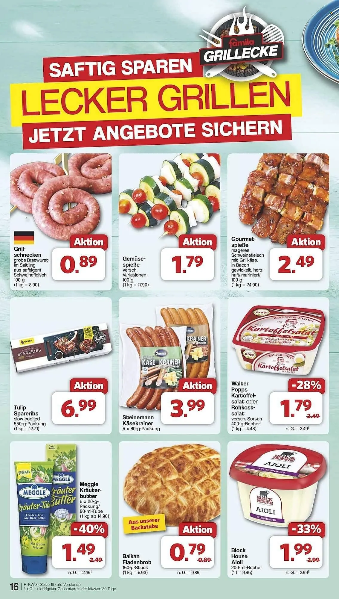 Famila Nord Ost Prospekt von 28. April bis 3. Mai 2025 - Prospekt seite 18