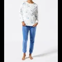Fleece-Pyjama Sterne Janina, 2-tlg. Set